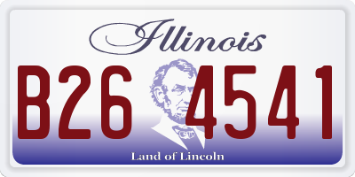 IL license plate B264541