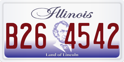 IL license plate B264542