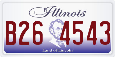 IL license plate B264543