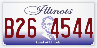 IL license plate B264544