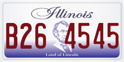 IL license plate B264545