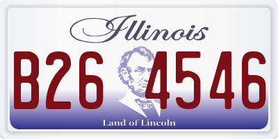 IL license plate B264546