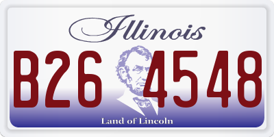 IL license plate B264548