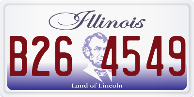 IL license plate B264549