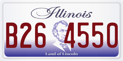 IL license plate B264550