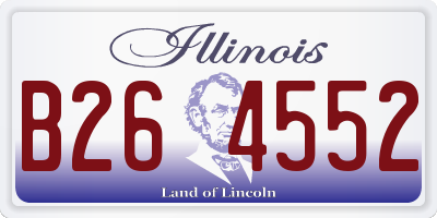 IL license plate B264552