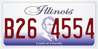IL license plate B264554