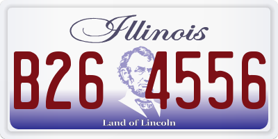 IL license plate B264556