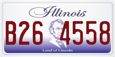 IL license plate B264558