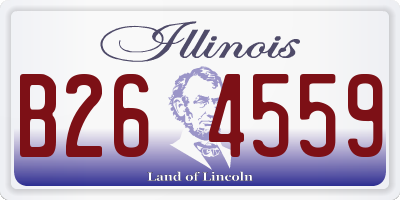 IL license plate B264559