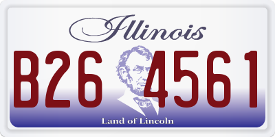 IL license plate B264561