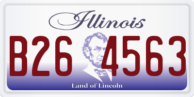 IL license plate B264563