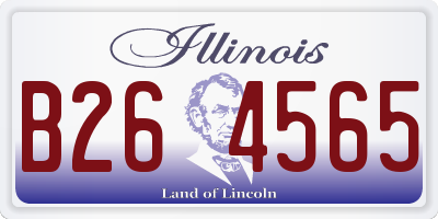 IL license plate B264565