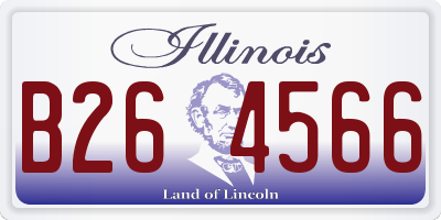 IL license plate B264566