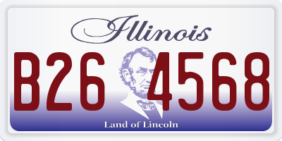 IL license plate B264568