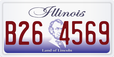 IL license plate B264569