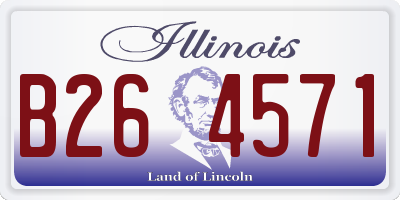 IL license plate B264571