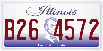 IL license plate B264572