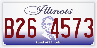 IL license plate B264573