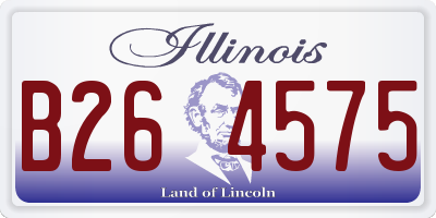 IL license plate B264575