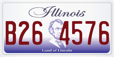 IL license plate B264576