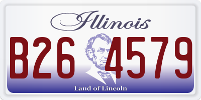 IL license plate B264579