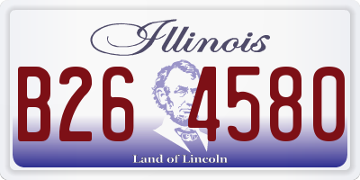 IL license plate B264580
