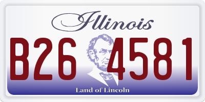 IL license plate B264581