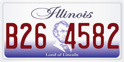 IL license plate B264582