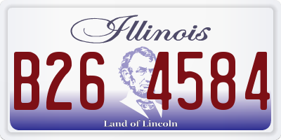 IL license plate B264584