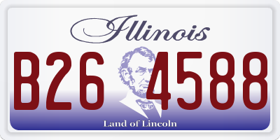 IL license plate B264588