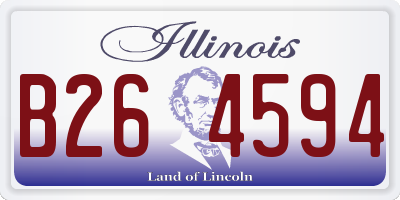 IL license plate B264594