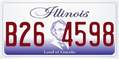 IL license plate B264598