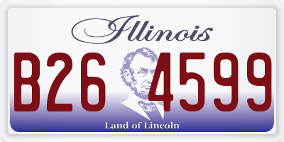 IL license plate B264599