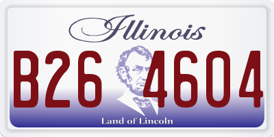 IL license plate B264604