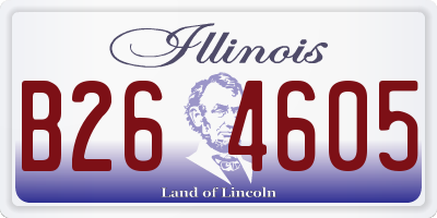 IL license plate B264605