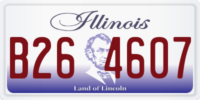 IL license plate B264607