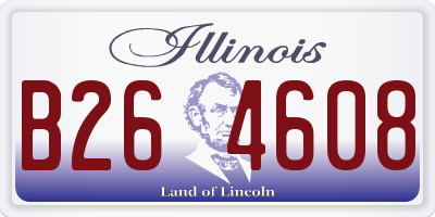 IL license plate B264608