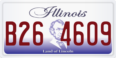 IL license plate B264609