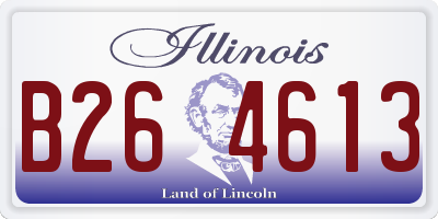 IL license plate B264613