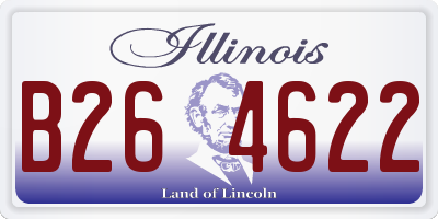 IL license plate B264622