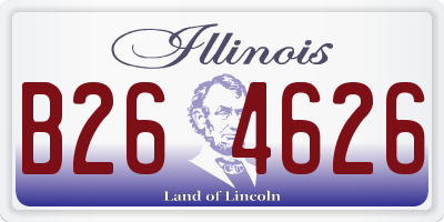 IL license plate B264626