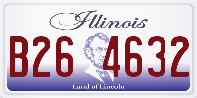 IL license plate B264632