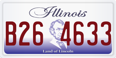 IL license plate B264633