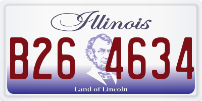IL license plate B264634