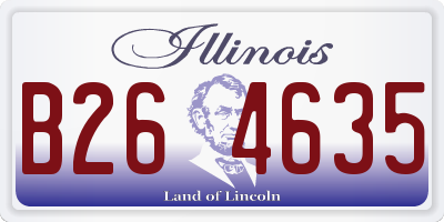 IL license plate B264635