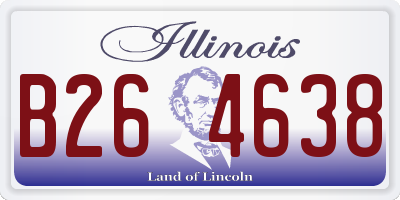 IL license plate B264638