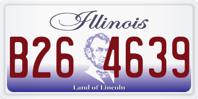 IL license plate B264639