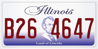 IL license plate B264647