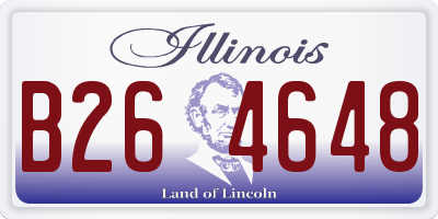 IL license plate B264648